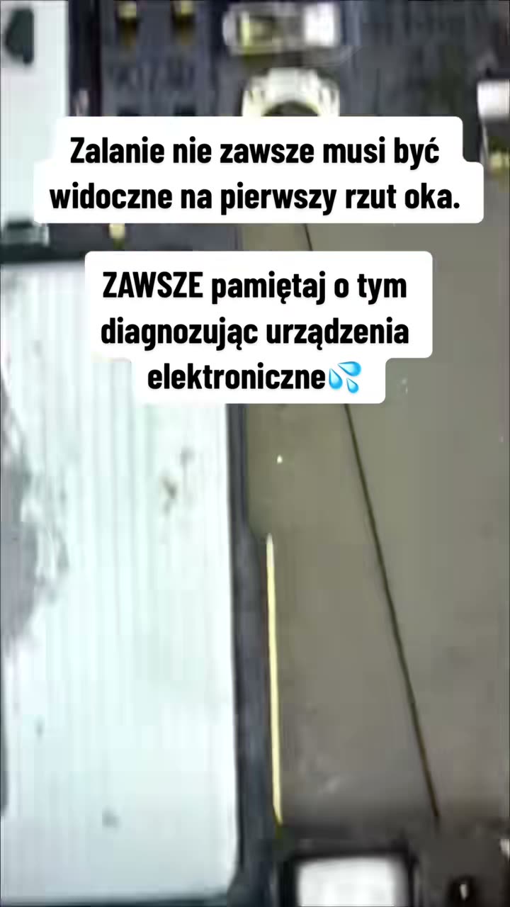 Zalanie nie zawsze musi być widoczne na pierwszy rzut oka👁 zawsze pam.
